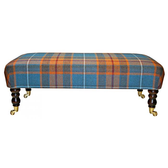Blue tartan wool footstool.jpg_1